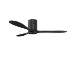 Hugger 3-BLADE Solid Wood 1320MM Blade Sweep Ceiling Fan And Infra-red Remote- Black