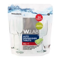 W.lab All In 1 Eucalyptus Fragranced Auto Dishwasher Tablets 24 Pk