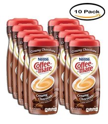 Pack Of 10 - Nestle Coffee-mate Creamy Chocolate Coffee Creamer 15.0 Oz