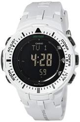 Casio Men's Pro Trek PRG-300-7CR Solar Watch With Off-white Band