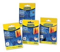 Sellotape Sticky Fixers Double-sided 140 Pads - 1445422 Pack 6