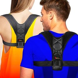 4WELL Posture Corrector For Women Men Rounded Shoulders Ultimate Comfort Designed In Usa Wearable Posture Support Straps For Upper Back Fix Posture Easy