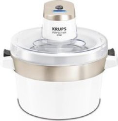 Krups 1.6L Digital Ice Cream Maker in White