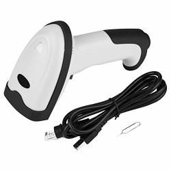 Handheld Barcode Scanner 1D Bar Code Reader With USB Cable 200 Times second Decoding Handheld Bar Code Scanner 30 PITCH 65 TILT 55 Skew Qr Code Scanner