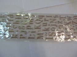 65pc Silver Glitter Letters-cheap Courier Delivery