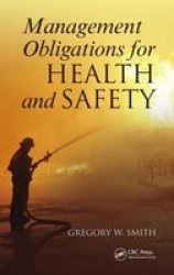 Management Obligations For Health And Safety Paperback New
