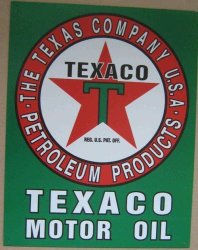 Texaco Motor Oil Vintage Style Metal Sign MT31