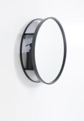 H&S Circle Storage Mirror - Black
