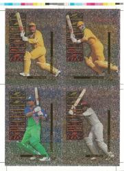 Boon richardso ul Haq waugh - 96 Futera Cricket Elite - Rare "specialists" "printing Sheet