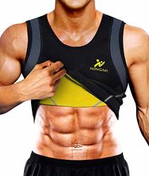 Ningmi Sweat Vest For Men Neoprene Waist Trainer Tank Weighted Vest Waist Trimmer Sauna Suit Running Vest