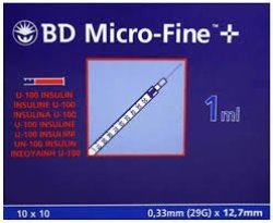 Bd Microfine Syr 1ML Ins 29G 10