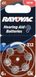 Hearing Aid 6 In A Blister Size 312