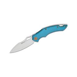 Fox Edge Sparrow Folding Knife 9CR13 Bead Blasted Blade Light Blue -FE-030