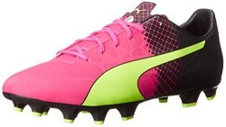 Puma Men's Evospeed 4.5 Tricks Fg Limited Edition Soccer Cleat Pink Glow safety Yellow 11 D Us