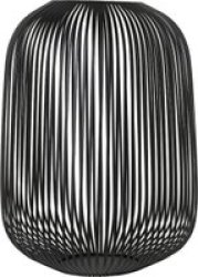 Lantern - Powder Coated Steel In Black: Large 45X33CM Lito