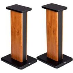 Edifier SS02 Speaker Stands For Use With S1000DB S2000PRO - Woodgrain 2 Stands Per Box Black