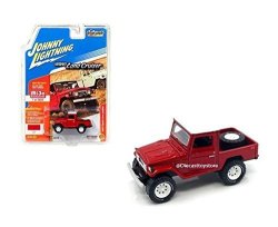 Johnny Lightning 1:64 Classic Gold 2017 Version A - 1980 Toyota Land Cruiser Open-back With Spare Wheel - Mijo Exclusives Red JLCP7028-24