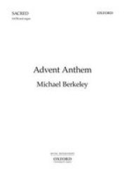 Advent Anthem Sheet Music Vocal Score