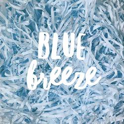Blue Breeze Baby Blue Shredded Tissue Paper Shred Hamper Gift Box Basket Filler Fill Baby Boy Shower Wedding Party Christmas