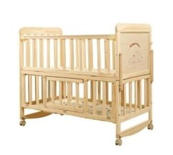 Multi-functional 4-WHEEL SWING Wood Baby Crib Cot BB-28