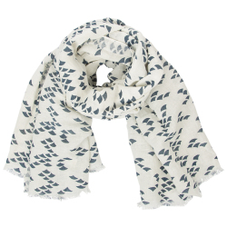Marin Floral Paisley Bordered Print Scarf