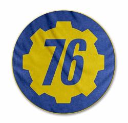 Just Funky Fallout 76 Logo Round Blanket Fleece Set Of 1 48 Inches
