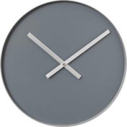Wall Clock - Steel Grey And Ashes Of Roses Colours - Large - Rim
