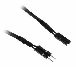 BitFenix.com Bitfenix Alchemy Multisleeved Cable - 2PIN I o 30CM Extension Cable - Black