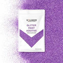 Wellmade Glitter Paint Additive For Wall Paint-interior exterior Wall Ceiling Wood Metal Varnish Dead Flat Diy Art And Craft 150G 5.3OZ 10G SAMPLE Lavendor
