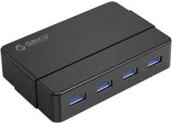 Orico 4 Port Additional Power USB3.0 Hub - Black
