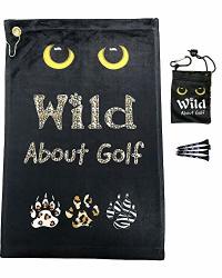 Giggle Golf Wild About Golf Towel & Tee Bag Combo