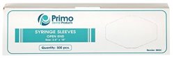Primo Dental Products Sbssc Syringe Sleeves With Opening 2.5" X 10" Clear Pack Of 500