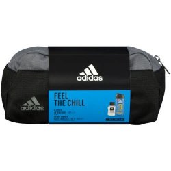 Adidas Ice Dive Aftershave 50ML Sport Energy Shower Gel 250ML Toiletry Bag