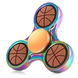 Basketball Style Dazzling Edc Fidget Spinner Focus Toy Adhd Anxiety Stress Relief