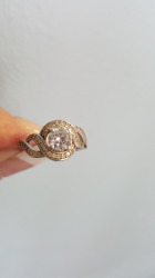 Sterling Silver Ring With Zirconias From American Swiss Size 6