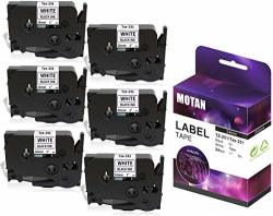 Motan Compatible Label Tape Replacement For Brother P Touch Tz Tze Label TZE-251 TZ-251 Laminated P-touch Label Maker Tape For PT-D600 PT-P700 PT-D600VP Label
