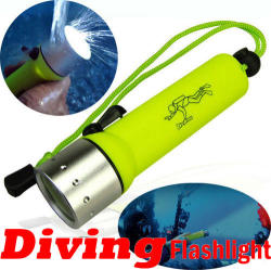 Professional Diving Flashlight Cree 3w Led Torch Waterproof Torch Up To 30 Meters