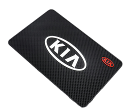 Oq Car Dashboard Silicone Mat With Car Logo - Kia