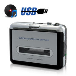 Usb Cassette Player And Tape-to-mp3 Converter Compatible With Window & Mac