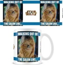 Star Wars Walking Out Of The Salon Ceramic Coffee Mug White And Blue