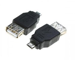 Astrum USB Micro Male to USB Female Adapter in Black