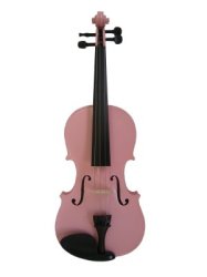 Flame Lily Violin Spruce Top Maple Back & Sides Pink 1 2 Size