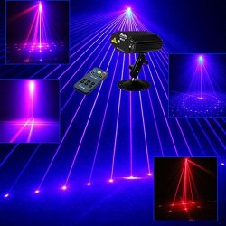 Sumger MINI Remote 9 Patterns Rb LED Stage Laser Lighting Sound Active Equipment Effect Disco Dj Light Home Party Lights