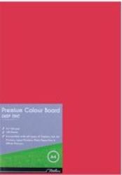 Deep Tint 160GSM Project Board A4 160GSM Pack Of 100 Red Box Of 10