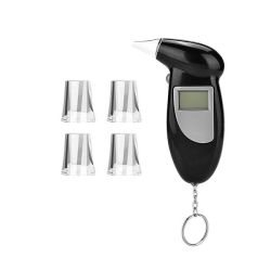 Breath Alcohol Tester Breathalyzer Professional Portable Lcd Digital Backlight Breath Alcohol Breathalyzer Breath Tester Alcohol Detector For Personal & Professional Use