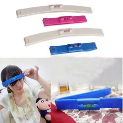 Bang Cutting Tool Bangs Cutting Tool - Beauty Clipper Fringe Hair Cutting Level Bangs Clipper Tool Guide For Layers - Bang Hair Trimmer Rose Pink