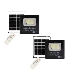 Set Of 2 30W Solar Flood Light With 2000MAH Battery And Solar Panel OP030