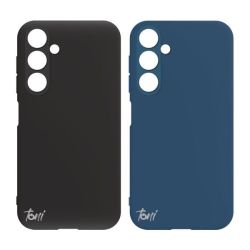 Twin Silicone Case For Samsung A24 - Black Blue