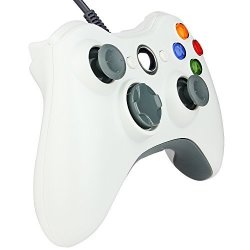 Kycola Xbox 360 Wired Controller NA01 PC Controller Wired USB Gamepad For Xbox 360 PC Fine White