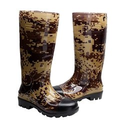 MAN Knee High Rubber Rainboots Waterproof Rubber Boots For Garden Rain Footwear Size 10